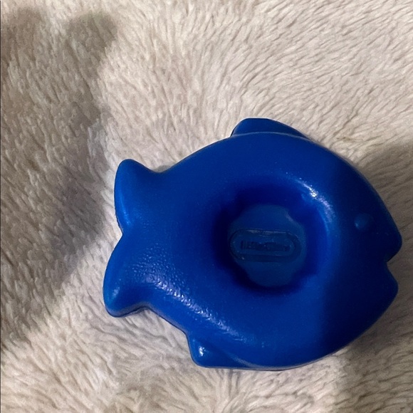 Vintage Little Tikes Toddle Tots Chunky People Navy Sailor Boy Toy 3 fish boat - Picture 4 of 5